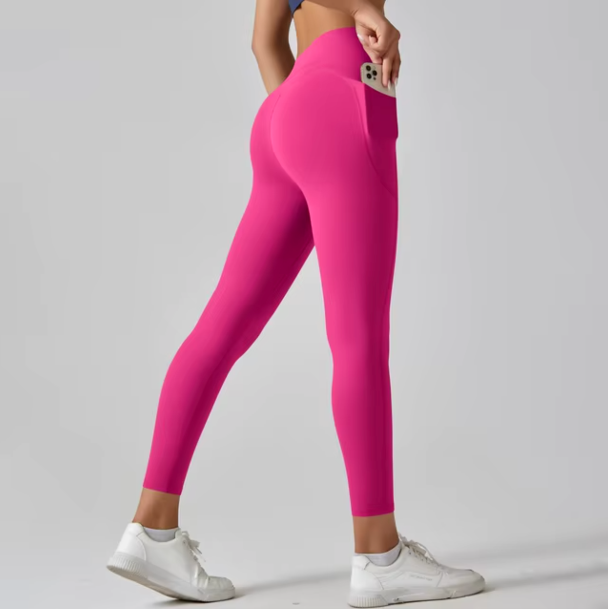 Figurformende Leggings | Rosa