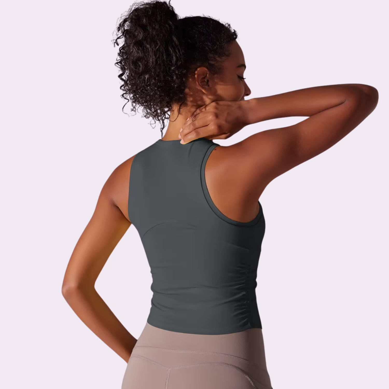 Sporttop mit integriertem BH | Anthrazit