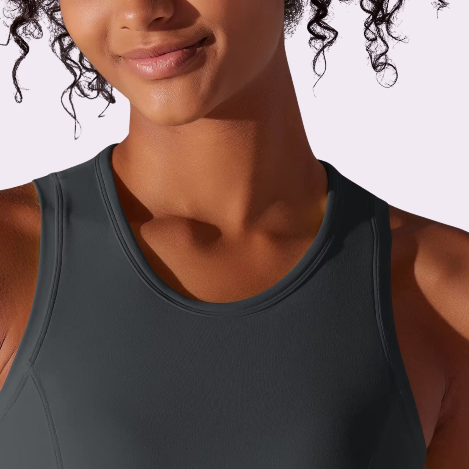 Sporttop mit integriertem BH | Anthrazit