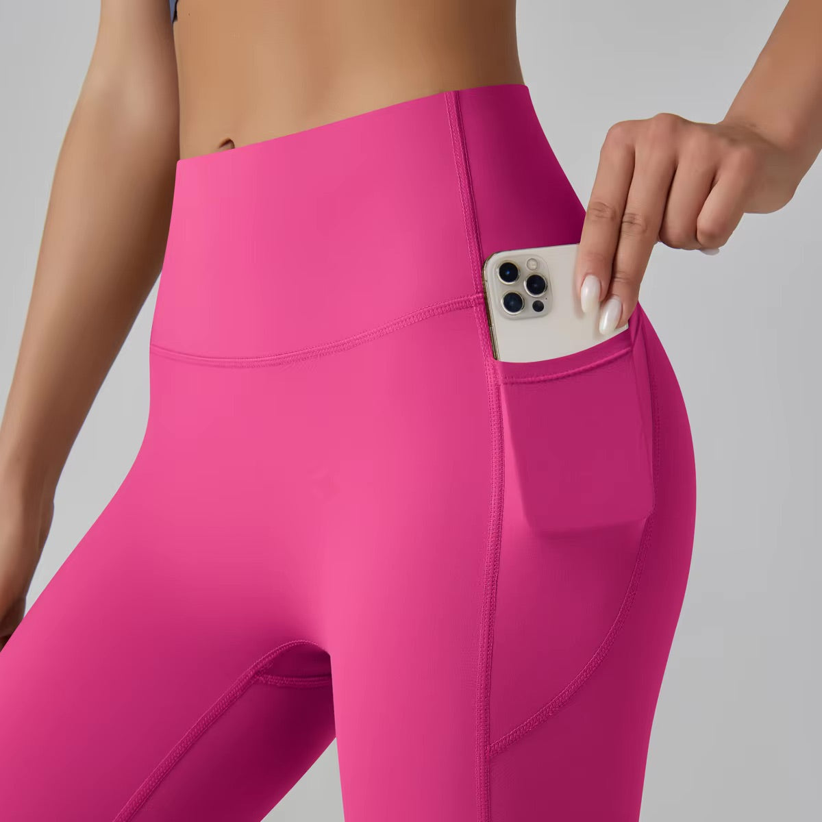 Figurformende Leggings | Rosa