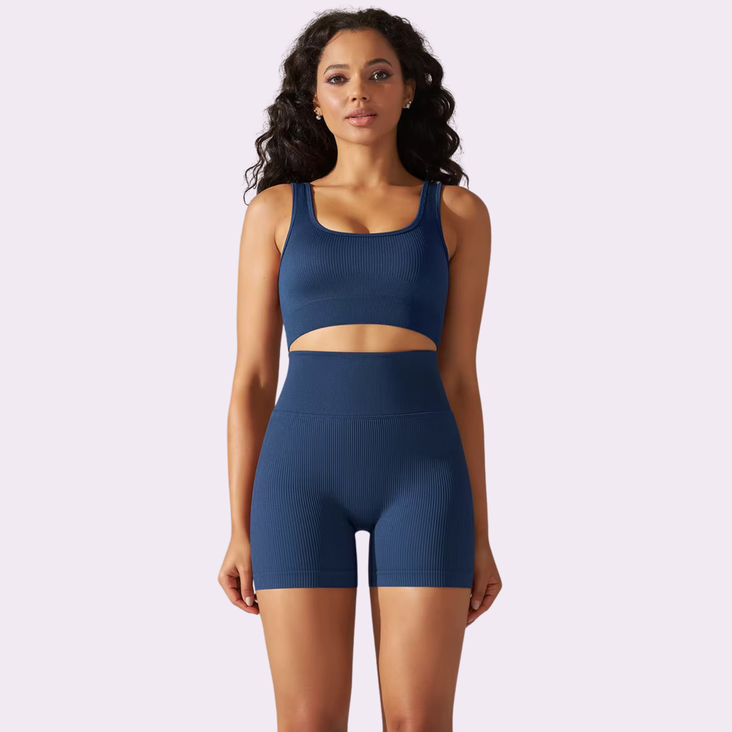 Kurzes Radsport-BH-Set | Blau