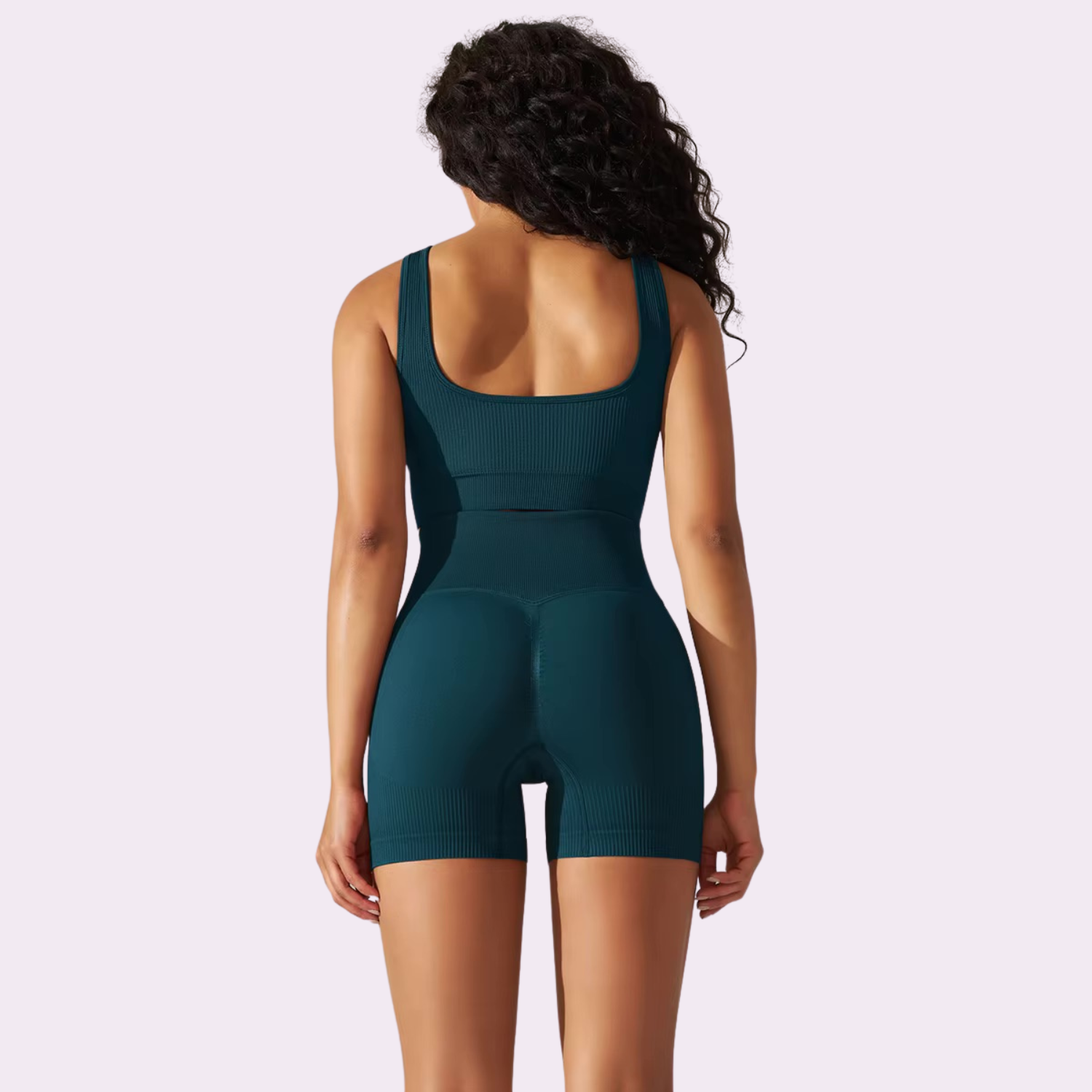 Kurzes Radsport-BH-Set | Entenblau